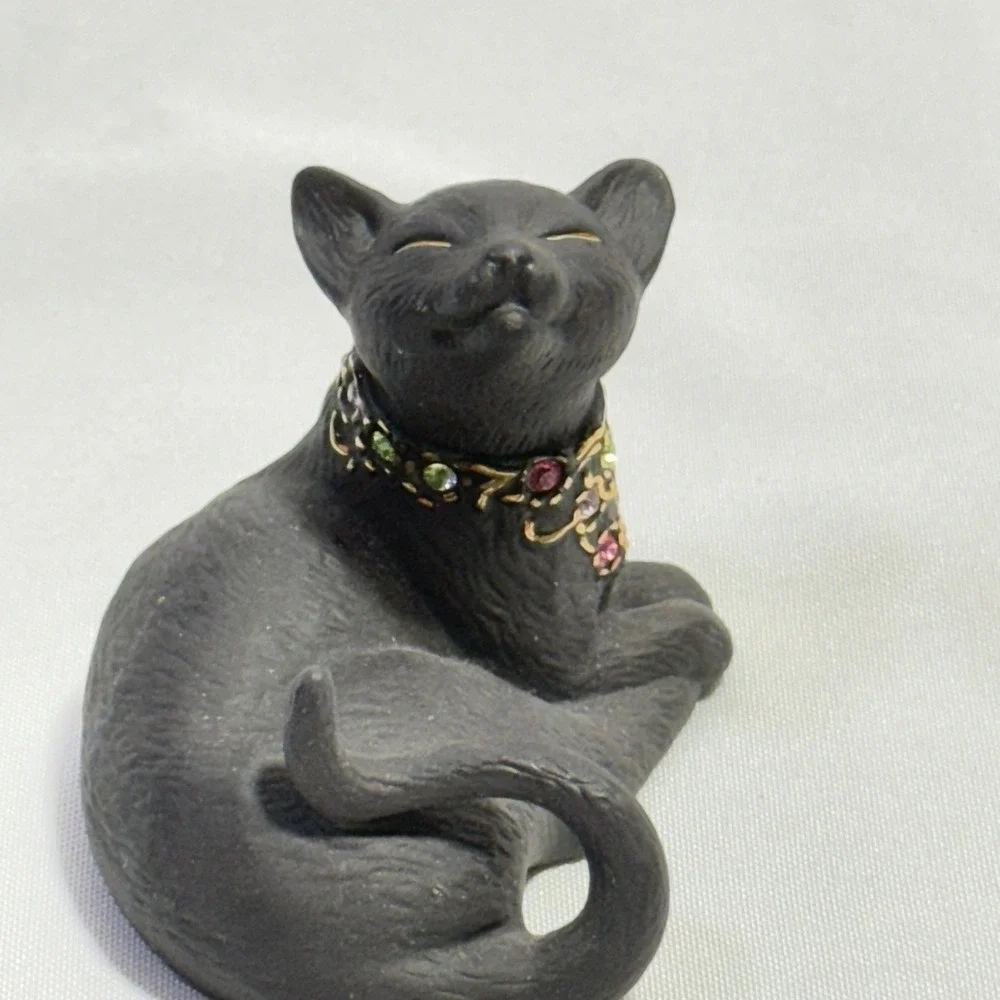 Lenox Sunshine Daydream Black Cat Multicolor Jeweled‎ Porcelain Figurine